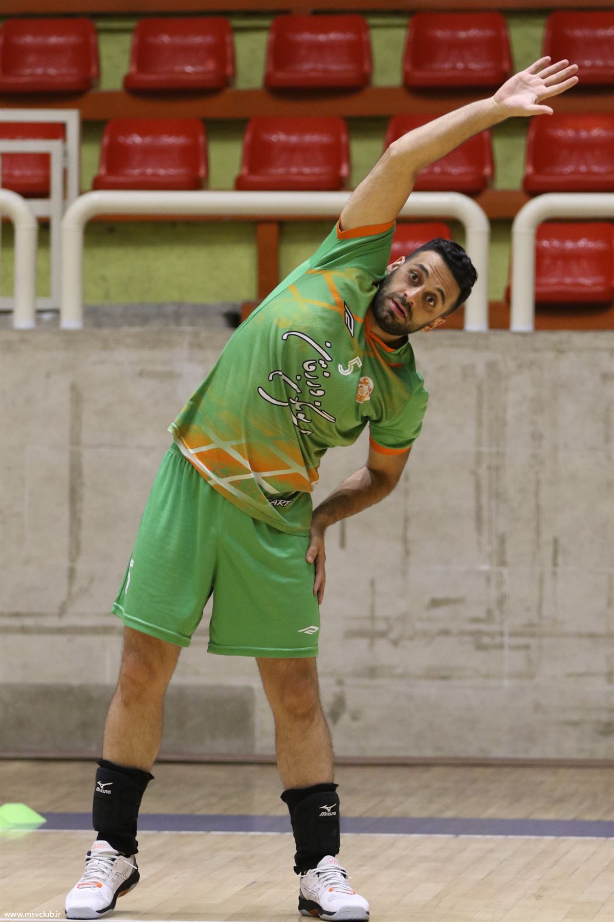 تمرین تیم والیبال مس سونگون ورزقان برای دیدار با نصر امید تهران